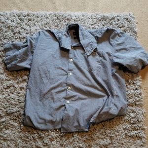 🦋🎁 navy gingham button down shirt